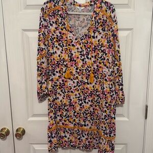 Long sleeve cheetah dress